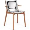 Alessi PS20 Poele Chair Sedia con braccioli acciaio lucido