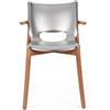Alessi PS20 S Poele Chair Sedia con braccioli acciaio satinato