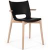 Alessi PS20 B Poele Chair Sedia con braccioli acciaio Nero