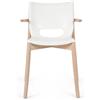 Alessi PS20 W Poele Chair Sedia con braccioli acciaio Bianco