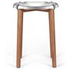 Alessi PS22 Poele Low Stool Sgabello basso acciaio lucido