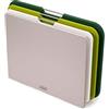 Joseph Joseph Nest Set di 3 Taglieri da Cucina, Grandi, Codificati a Colori con Supporto per Riporli, Verde