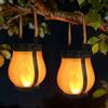 Adiwo Lanterne Solari da Esterno, 2 Pezzi Lanterna Solari Vintage da Esterno, 1500 mAh, Lampada Impermeabile per Esterni Patio Giardino Balcone Terrazza Festa Halloween Decorazione