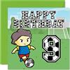 Stuff4 Biglietto di auguri 9° compleanno ragazzo, tifoso di calcio