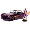 Jada JA30457 - Figura Chevy Corvette w/Batgirl, 1:24, 1957, multicolore