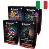 Magic TCG Display 4x Commander Deck MARVEL SUPER HEROES - ITA ITALIANO
