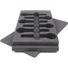 EXTREME INSERTO PER CASSETTO RACK PER 6 MICROFONI SHURE SM57 SM58 BETA57 BETA58 CAVI CLAMPS ACCESSORI