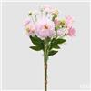 EDG Enzo De Gasperi Peonia Bouquet Mix Cespuglio Artificiale H 60 Cm Rosa Chiaro