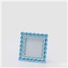 EDG Enzo De Gasperi Portafoto Cornice Balze Quadrato H 15 Cm L 15 Cm Blu