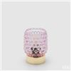 EDG Enzo De Gasperi Lampada da Tavolo Bubbles Rotondo Led H 11 Cm D 8,5 Cm IP20 Scatola Regalo Rosa