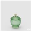 EDG Enzo De Gasperi Contenitore Decorativo Micro Quadretti Bombato H 11,5 Cm D 8,5 Cm Verde