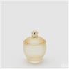 EDG Enzo De Gasperi Contenitore Decorativo Micro Quadretti Bombato H 11,5 Cm D 8,5 Cm Giallo