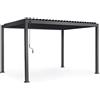 Bizzotto Ocean Pergola Bioclimatica Antracite Alluminio 3×4 m