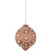 Bizzotto Sfera di Natale Crystal D 100 Mm con Perle Tortora