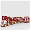 EDG Enzo De Gasperi Treno Polly Natale con Led H 14 Cm L 69 Cm White Red 3 x AAA