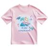 Generico T-shirt in cotone adatto al compleanno 2 anni con tema sirena (Rosa, 3/4 anni)