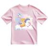 Handmade T-shirt in cotone adatto al compleanno 3 anni con tema unicorno