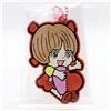 Bandai Sanrio PINOKO MY MELODY & KUROMI Mascotte Gomma Portachiavi Charm Giappone Ba...