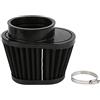 EVTSCAN Filtro aria universale per moto a fungo Filtro aria di ricambio per moto in ABS non tessuto(60mm)