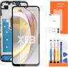 AGCUT Display LCD per schermo LCD Honor X6b di ricambio per Honor X6b JDY-LX1 JDY-LX2 da 6,56 pollici, schermo touch screen digitizer in vetro assembly con riparazione, nero con cornice