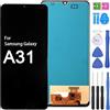 iYAiYO Schermo Incell Display Digitalizzatore Touch Screen Ricambio Compatibile con Samsung A31 SM-A315F, SM-A315F/DS, SM-A315G/DS, SM-A315G, SM-A315N Schermo Completo con Strumenti-Nero