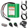 CITYORK Batteria al litio da 24 V 3000 mAh e caricatore da 25,2 V, cavo di prolunga, cavo di collegamento