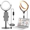 NEEWER BASICS 7 Ring Light da Tavolo con Supporto/Porta Telefono Compatibile con iPhone, Luce Selfie LED Bicolore 10W CRI95+ per TikTok Registrazione Laptop Webcam Zoom Video Conferenza Trucco, RL7B