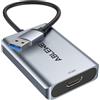 ABLEWE Adattatore da USB 3.0 a HDMI, cavo convertitore da HDMI a USB audio video grafico per PC, laptop, monitor, proiettore, TV, supporta Mac OS, Windows 10/8.1/8/7