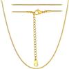 ChainsHouse Collana Serpente Sottile 1MM Larghezza Collana per Ciondolo Multi-lunghezza 40-76 CM Collana Donna Argento Girocollo Collana Oro Acciaio Impermeabile Elegante