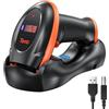 Tera Lettore Codice a Barre 2D Wireless con Risoluzione della Fotocamera 1 Megapixel Scanner Sodici a Barre 1D 2D QR con Base Ricaricabile, HW0008
