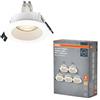 OSRAM Faretto da incasso LED Spot Set GU10 2,6W Bianco 85mm, 200lm 2700K Bianco caldo, CRI≥80, alloggiamento in plastica, set da 5