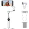 Insta360 Flow 2 Pro Tracker IA Pack Bianco Innovativo Gimbal IA per smartphone con Apple