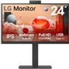 Lg Monitor 23,8" ( IPS 1920x1080 FULL HD 100Hz ) SERIE BA850 Black 24BA850 B AEU