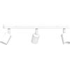 linovum AWORA - Lampada da soffitto E27 a 3 luci, colore bianco, senza lampadina, orientabile, attacco E27, per camera da letto