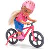 Simba Evi Love Mountain Bike - Bambola con bicicletta e casco, set da gioco sportivo con accessori, avventura all'aperto per bambini, misura bambola 12 cm, dai 3 anni in su