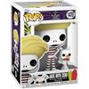 Funko Pop! & Buddy: The Nightmare Before Christmas - Jack Skellington With Zero - (Beach) - Figura in Vinile da Collezione - Idea Regalo - Merchandising Ufficiale - Giocattoli per Bambini e Adulti