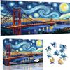 VAIIEYO Ponte di Ferro Puzzle 1000 Pezzi, Puzzle, Puzzle Adulti Ponte Notte, Puzzle Impegnativo e Difficile-Regalo Per Adulti E Bambini Da 14 Anni E Più, 80x41 cm