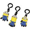 Joy Toy Minions 90226-3 - Dave, Tim e Stuart Portachiavi/Clip On 3D a scelta uno dei 3 Soggetti, Assortito 7 cm