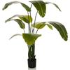 HJH Office pianta artificiale BANANE pianta artificiale decorativa 170 cm, albero di banane di facile manutenzione, albero artificiale verde 871051