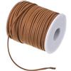 PATIKIL 2,65mm x 45m Cordino in Pelle Scamosciata Cordoncino Pelle Scamosciata Nastro Corda Finta Pelle Artigianato Floreale Pizzo per Bracciali Regalo Creazione Gioielli, Marrone