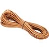 PATIKIL Cordino in Pelle Intrecciata Rotonda, 2mm Cordoncino in Pelle Piatto Piegata Corda di Cuoio per Artigianato, Creazione Gioielli, Collane, Bracciali, Marrone(10ft)