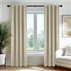 Deconovo Tende Oscuranti per Interni, 2 Pannelli, 55x240 cm, Beige Chiaro | Termiche Isolanti Caldo e Freddo, Attenuano i Rumori, Moderne ed Eleganti con Passanti Nascosti, per Camera e Soggiorno