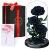 Touloube Festa della Mamma Rosa Stabilizzata Vera Regalo Donna in Cupola Vetro - Regalo di San Valentino, Donna Regalo Compleanno, Rosa Eterna Idee Regalo Mamma Moglie Fidanzata Nonna, per Anniversario