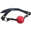 Generico Ball Gag in Pelle Nero con Sfera Rossa Accessorio per Bondage