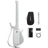 CYBER-G Enya CYBER-G Chitarra Smart Innovativa - Senza Corde Chitarra Travel Guitar portatile & Silent E-Guitar con tasti LED, Drum & Bass, centinaia di suoni, altoparlante integrato per apprendimento rapido