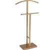 VERSA Lund Servo Muto Moderno e Multifunzionale, Appendiabiti Indossatore per Camera da Letto e Spogliatoio, Misure (A x L x l) 100 x 20 x 52 cm, Acciaio, Colore Oro
