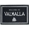 Welcome to Valhalla Zerbino nero bianco 100% poliammide 60 x 40 cm Fun-Merch vichingo