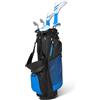 Amazon Basics Set di Mazze da Golf, 6 Pezzi con Sacca Stand, Faccia della Mazza Oversize, Baricentro Basso, Mano destra, rosa/nero