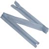 Aerzetix - Set di 5 Cerniere Lampo a Spirale N°5 70cm separabili con cursore - in Metallo Nylon Poliestere - Colore Grigio Argento - per Cucito Artigianato creazioni Tessili