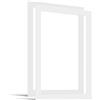 JUNOMI® Set da 2 Passepartout 50x70 cm Dimensioni Esterne - per Formato Immagine A2 (42x59,4 cm) - Spessore 1,5 mm - Colore Bianco Puro